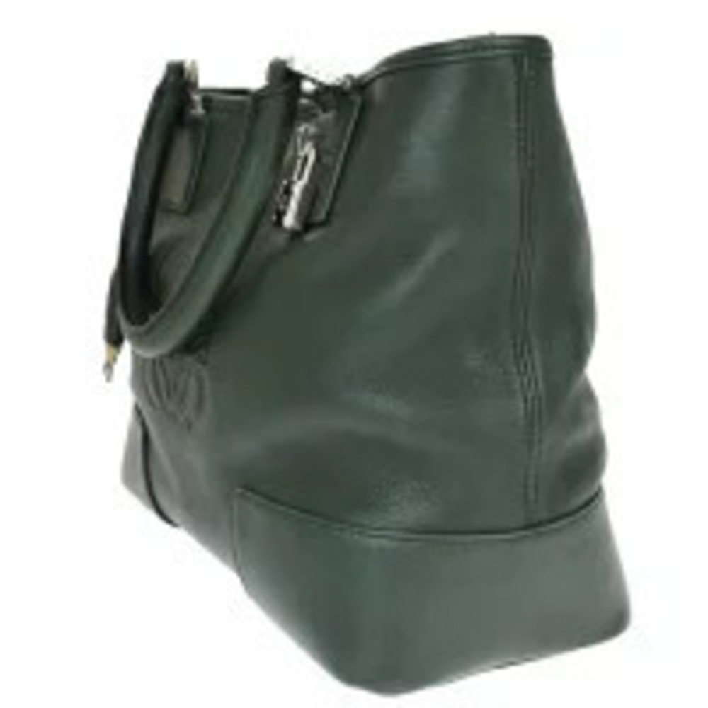 Loewe Leather Amazona Padlock Handbag Green
